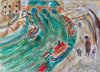 Barges on The Seine, Paris by Richard Chrisp