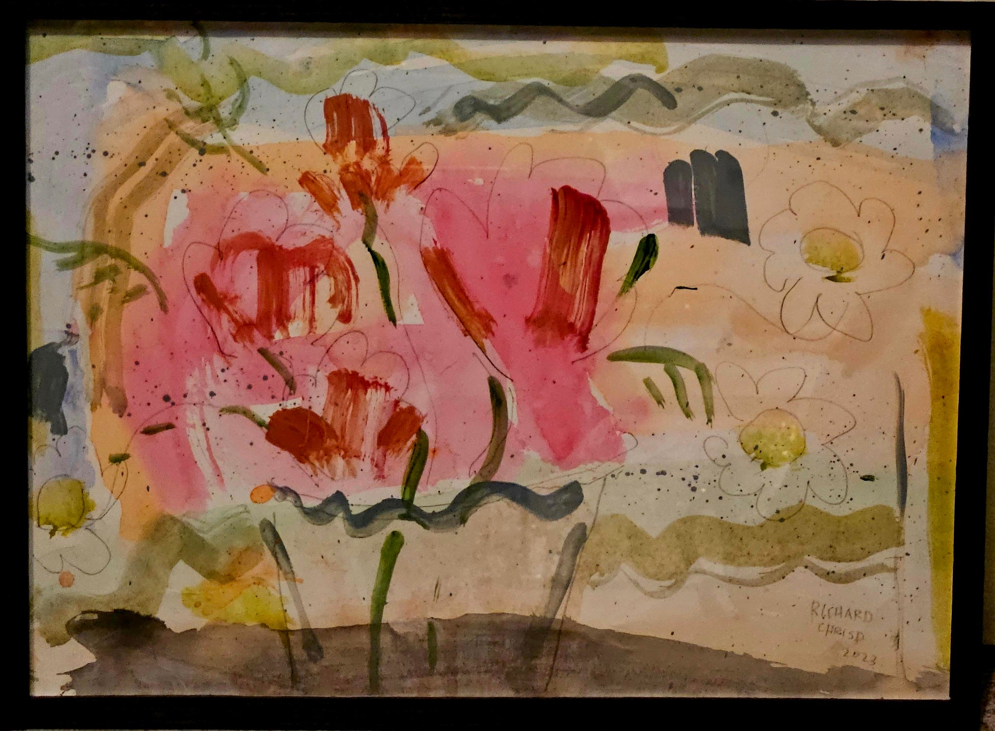 Flowers Abstract I by Richard Chrisp