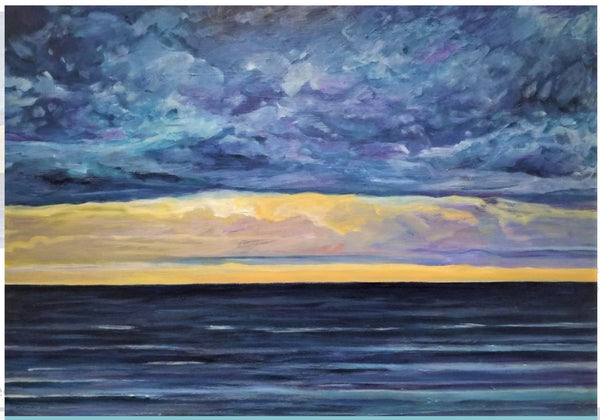 Blue Moody Sunset