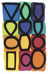 Shape as Colour, Colour as Sound - Framed
