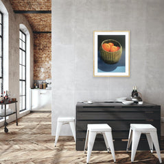 Oranges in a Seagrass Basket