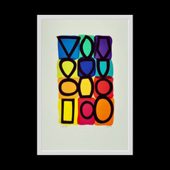 Shape as Colour, Colour as Sound - Framed