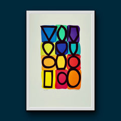 Shape as Colour, Colour as Sound - Framed
