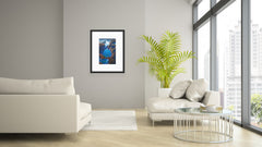 Three Rock Pools and Lava Flow - First Edition - Framed