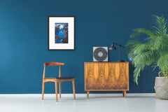 Three Rock Pools and Lava Flow - First Edition - Framed