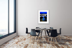Three Waves Breaking - Framed