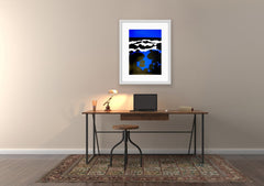 Three Waves Breaking - Framed