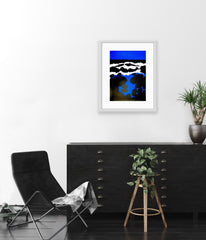 Three Waves Breaking - Framed