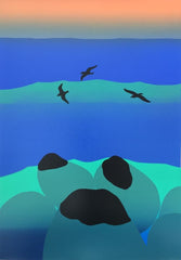 Three Dark Gulls, 3 Dark Rocks